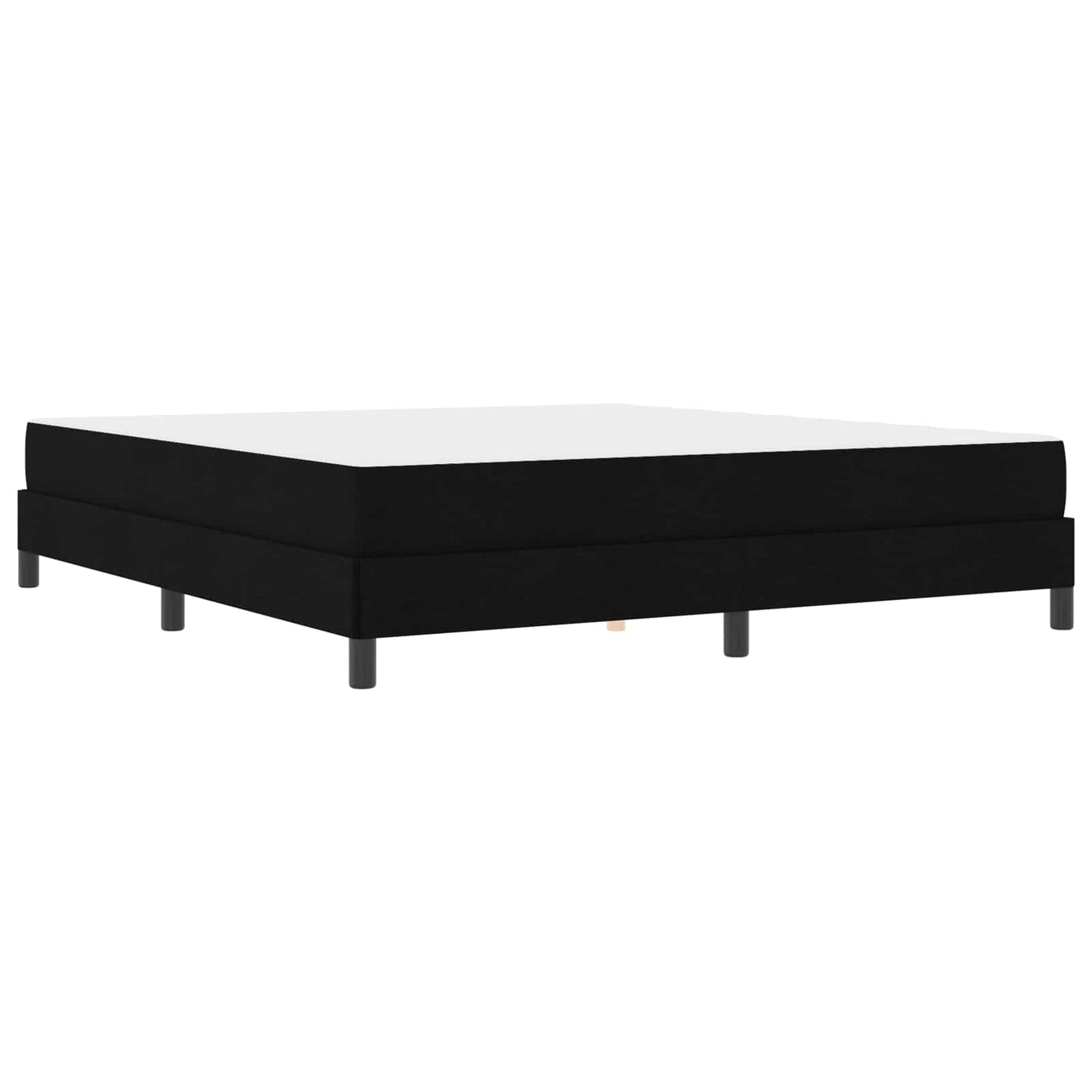 vidaXL Κρεβάτι με ελατήρια με στρώμα Μαύρο 180 x 200 cm ύφασμα