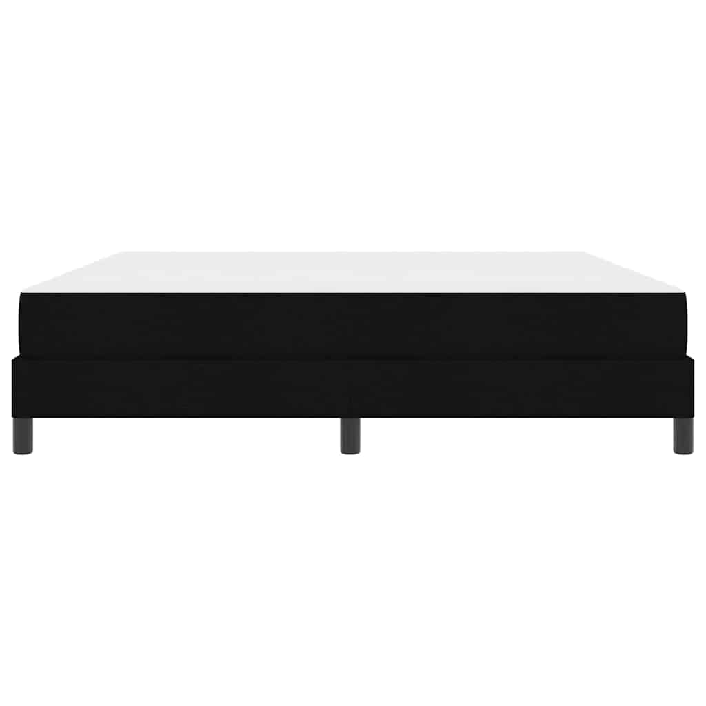 vidaXL Κρεβάτι με ελατήρια με στρώμα Μαύρο 180 x 200 cm ύφασμα