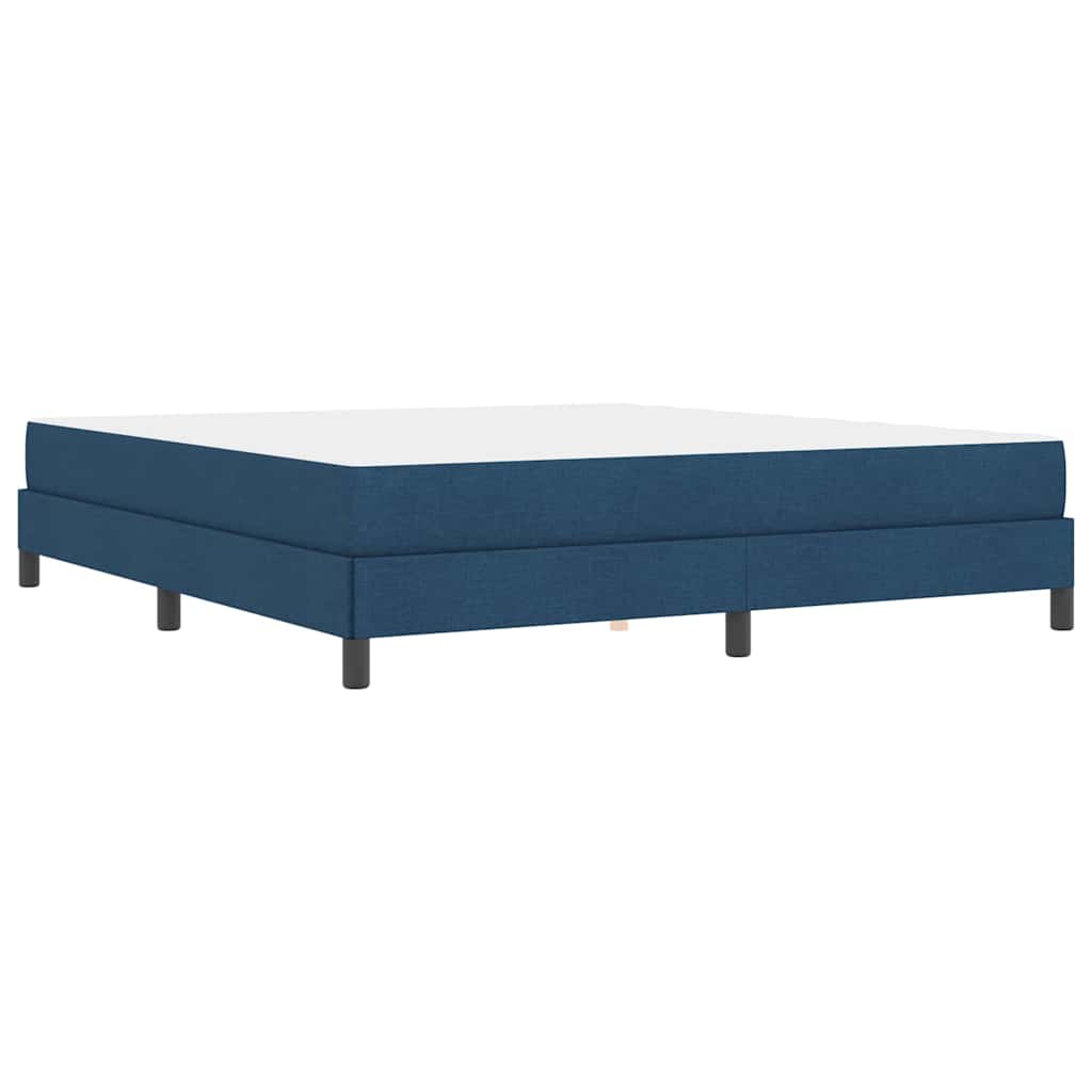 vidaXL Κρεβάτι με ελατήρια με στρώμα Μπλε 180 x 200 cm ύφασμα