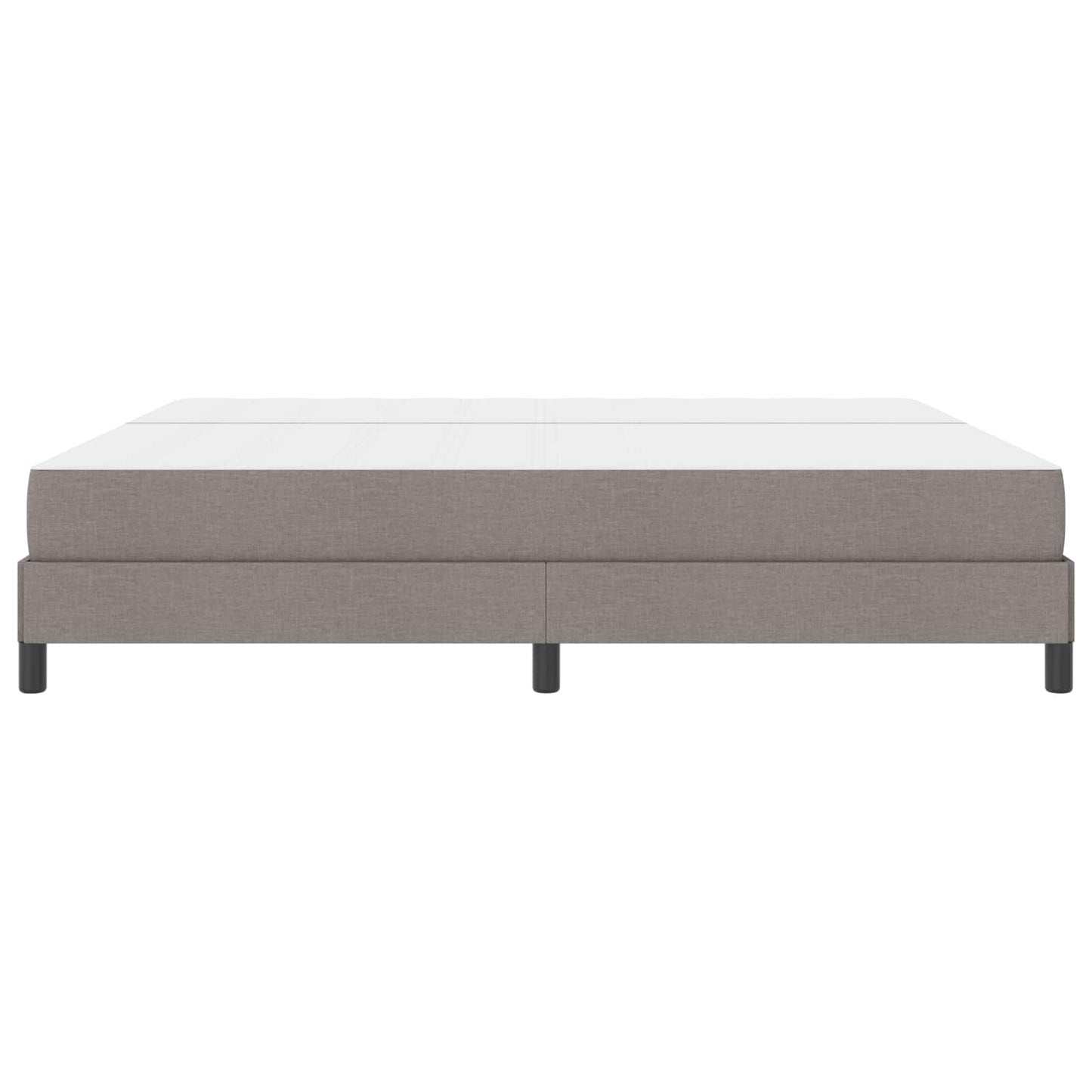 vidaXL Κρεβάτι με ελατήρια με στρώμα Taupe 200 x 200 cm ύφασμα