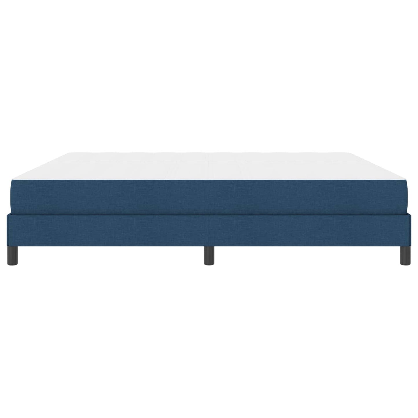 vidaXL Κρεβάτι με ελατήρια με στρώμα Μπλε 200 x 200 cm ύφασμα