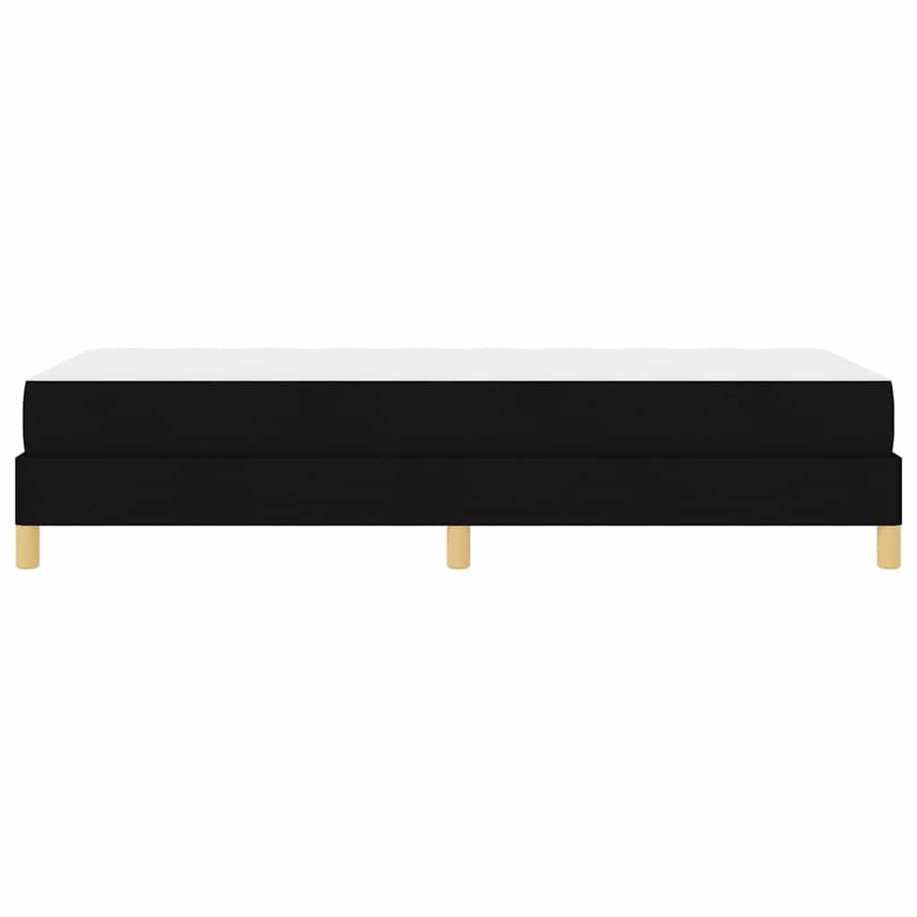 vidaXL Κρεβάτι με ελατήρια με στρώμα Μαύρο 80 x 200 cm ύφασμα
