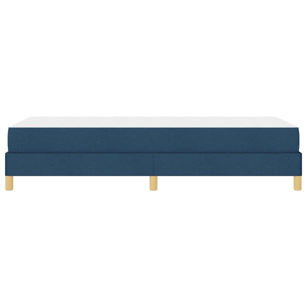 vidaXL Κρεβάτι με ελατήρια με στρώμα Μπλε 90 x 200 cm ύφασμα