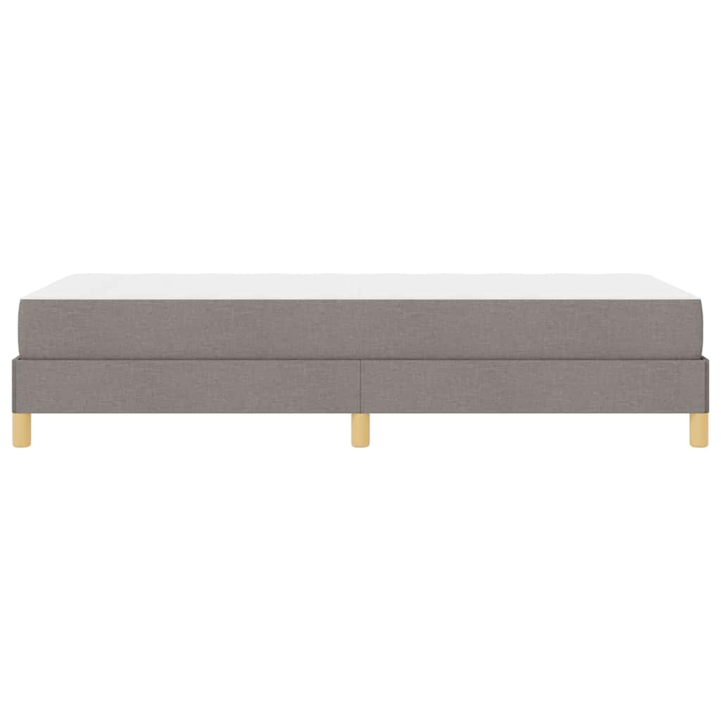 vidaXL Κρεβάτι με ελατήρια με στρώμα Taupe 100 x 200 cm ύφασμα