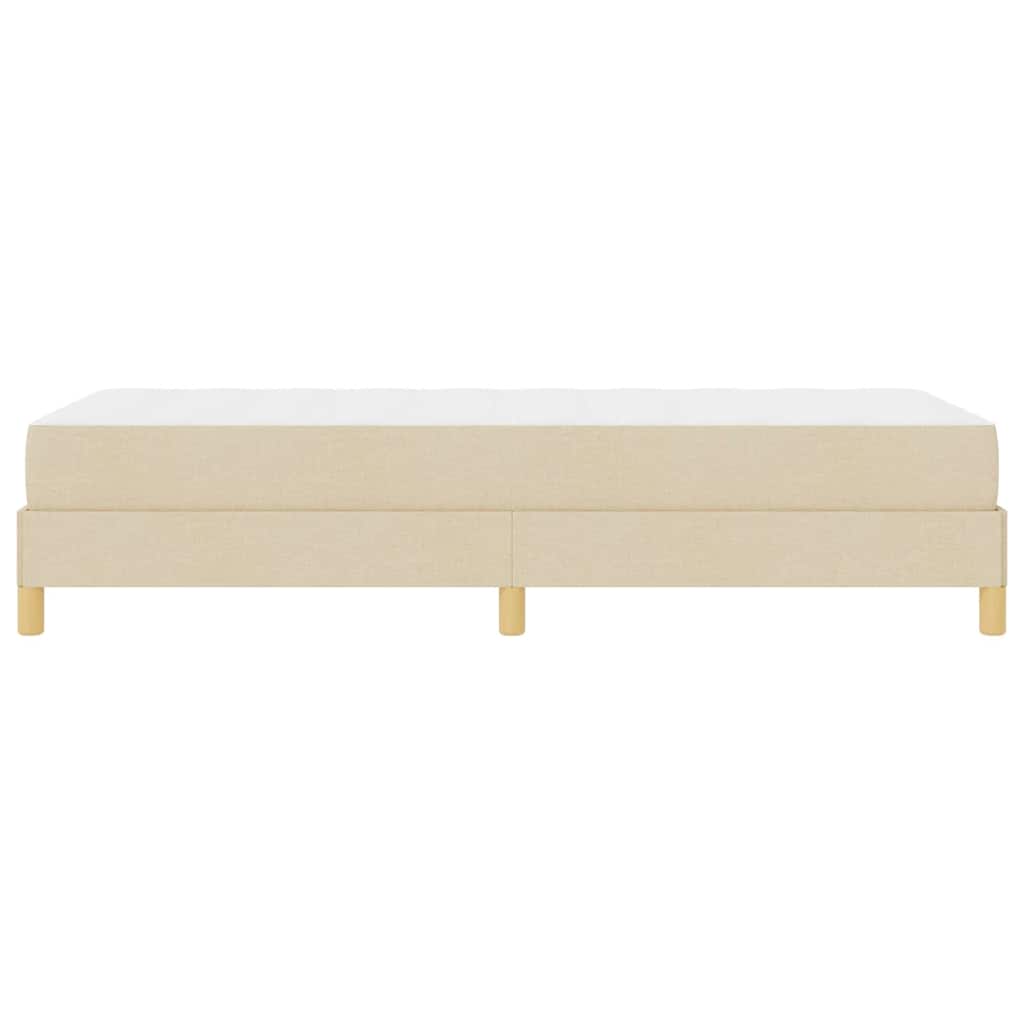 vidaXL Κρεβάτι με ελατήρια με στρώμα Κρεμ 100 x 200 cm ύφασμα