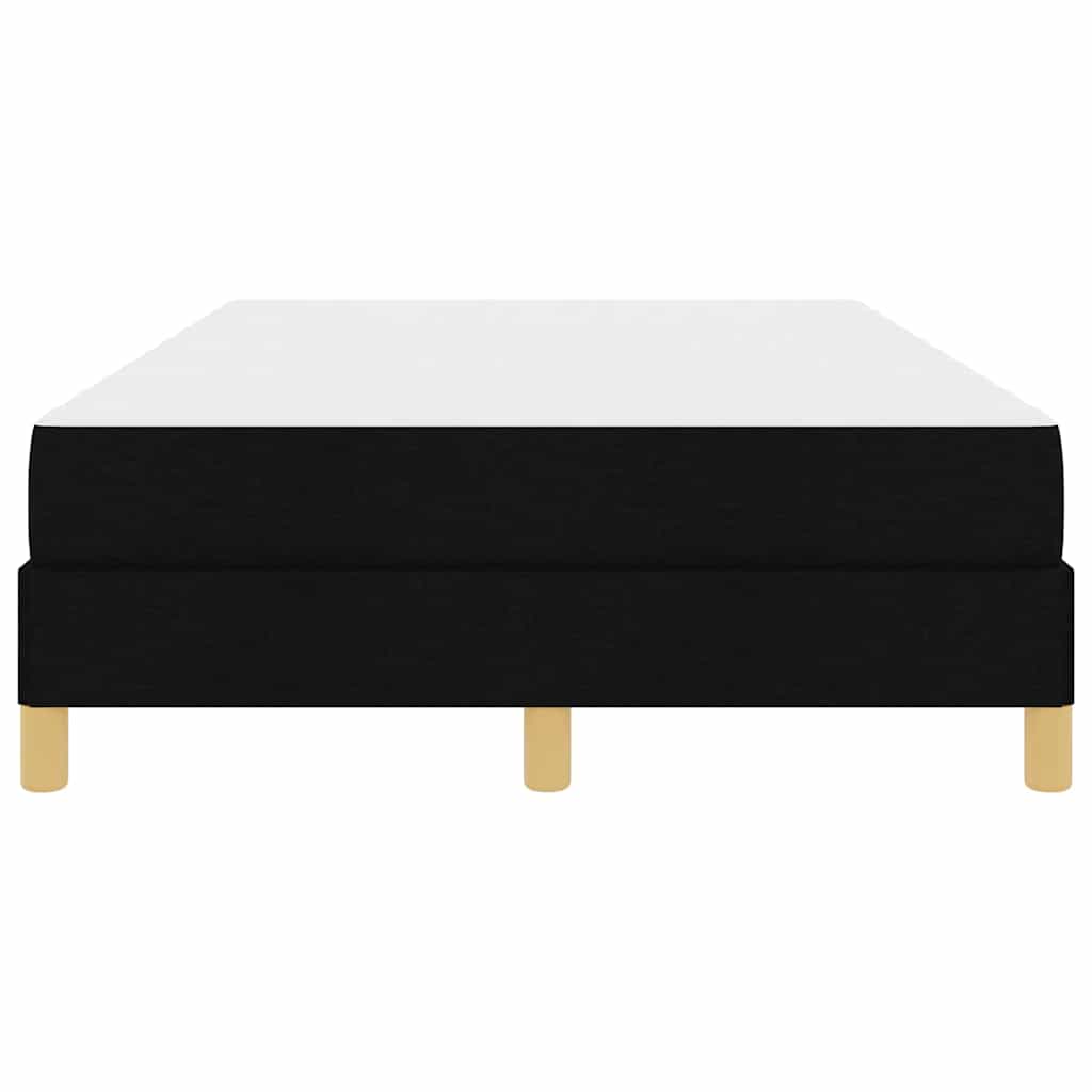 vidaXL Κρεβάτι με ελατήρια με στρώμα Μαύρο 120 x 190 cm ύφασμα