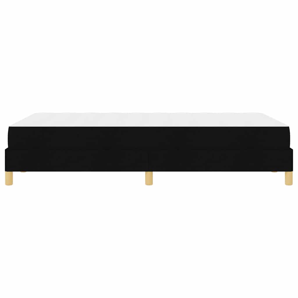 vidaXL Κρεβάτι με ελατήρια με στρώμα Μαύρο 120 x 190 cm ύφασμα