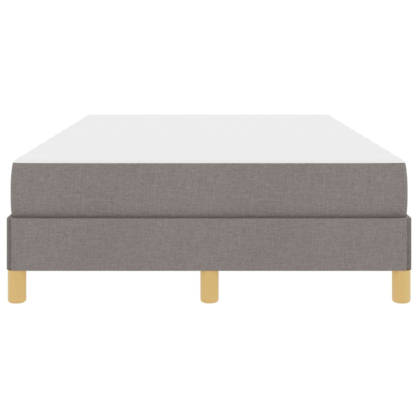 vidaXL Κρεβάτι με ελατήρια με στρώμα Taupe 120 x 190 cm ύφασμα