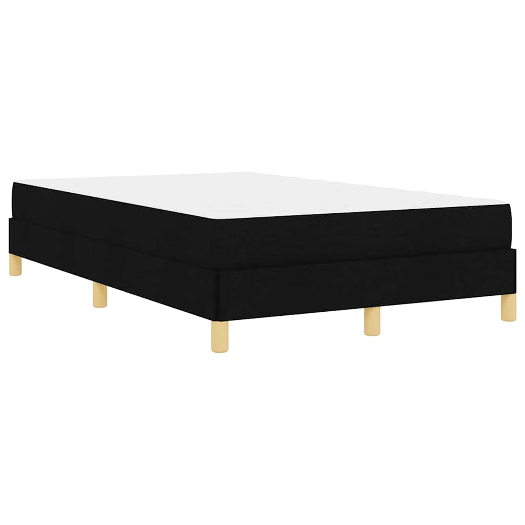 vidaXL Κρεβάτι με ελατήρια με στρώμα Μαύρο 120 x 200 cm ύφασμα