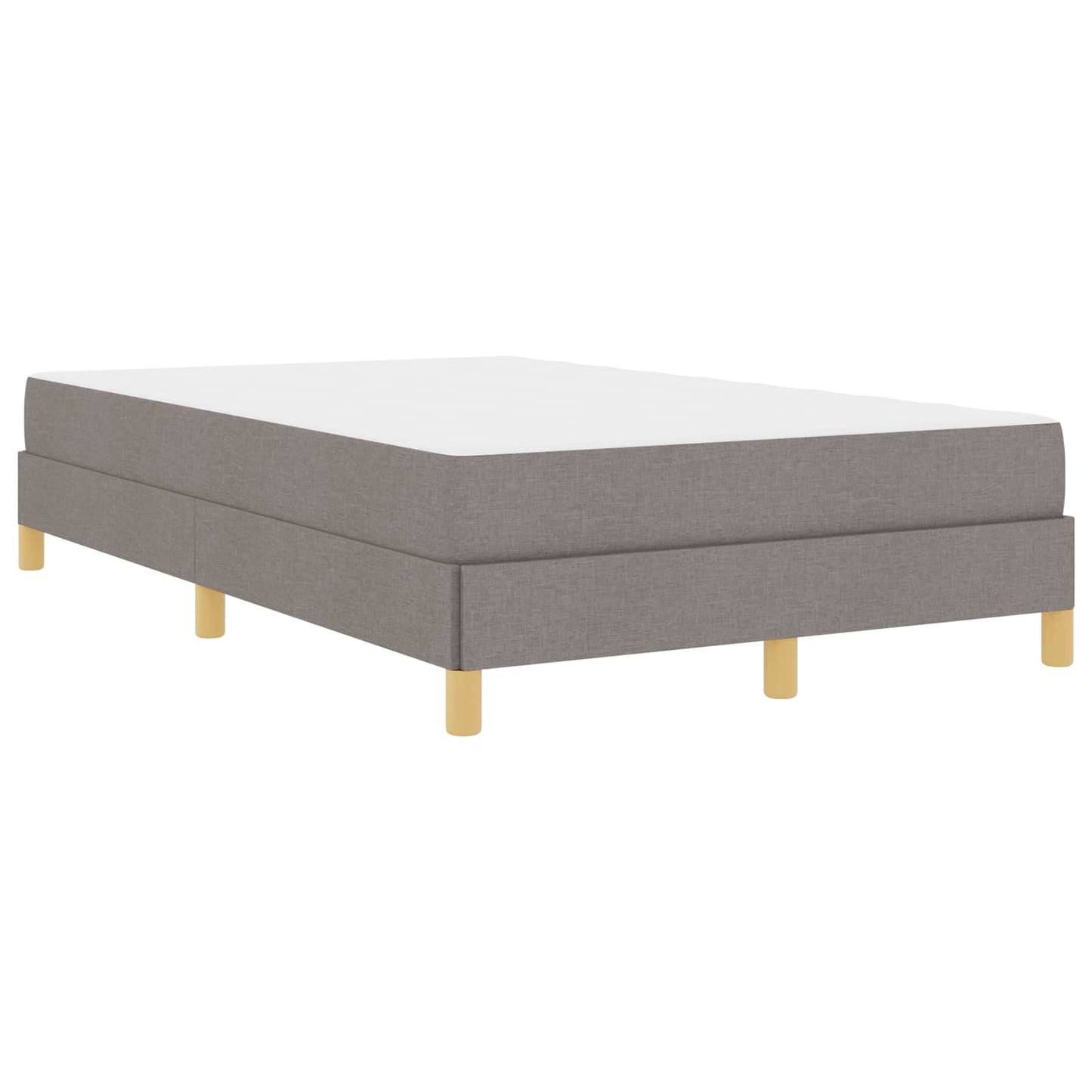 vidaXL Κρεβάτι με ελατήρια με στρώμα Taupe 120 x 200 cm ύφασμα