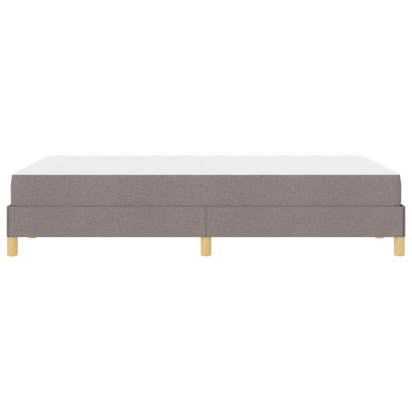 vidaXL Κρεβάτι με ελατήρια με στρώμα Taupe 120 x 200 cm ύφασμα