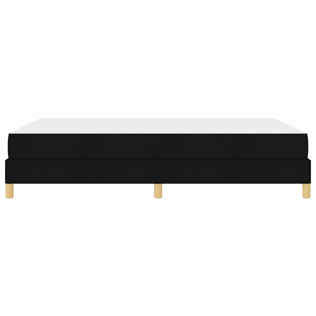 vidaXL Κρεβάτι με ελατήρια με στρώμα Μαύρο 140 x 200 cm ύφασμα