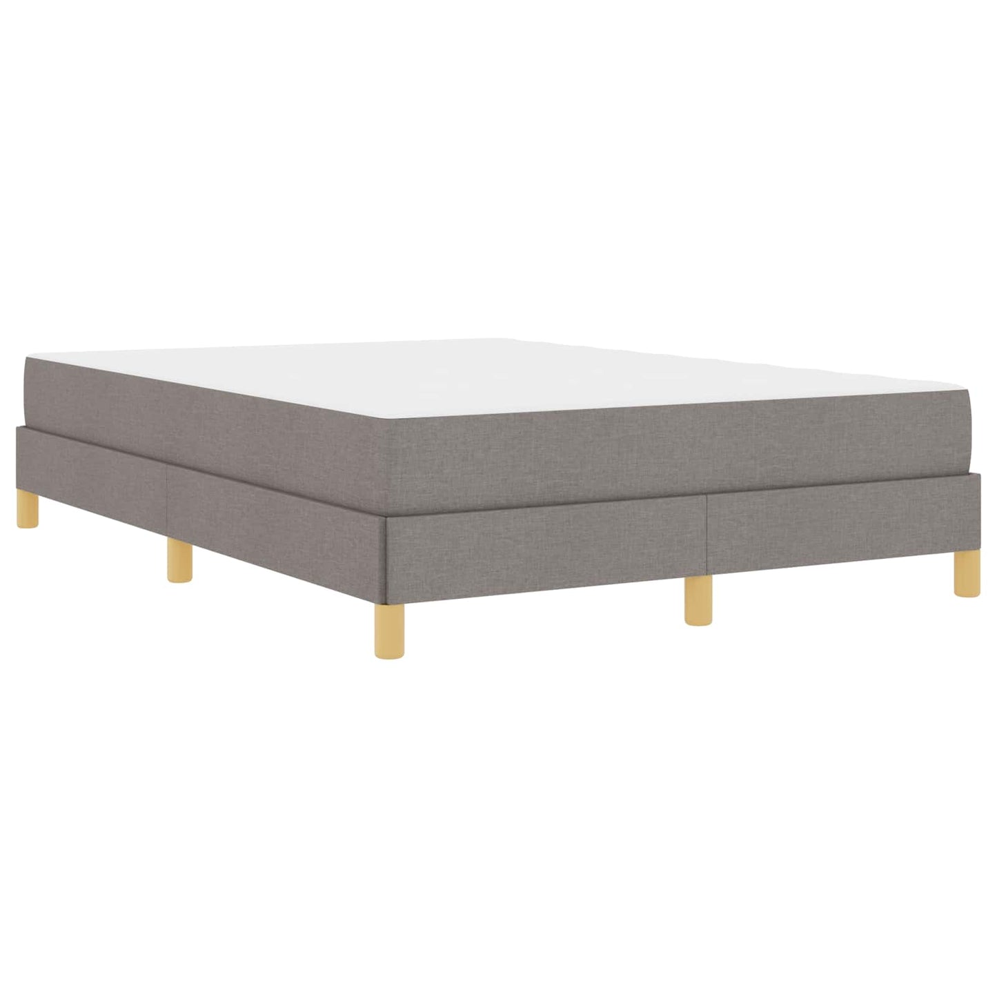 vidaXL Κρεβάτι με ελατήρια με στρώμα Taupe 140 x 200 cm ύφασμα