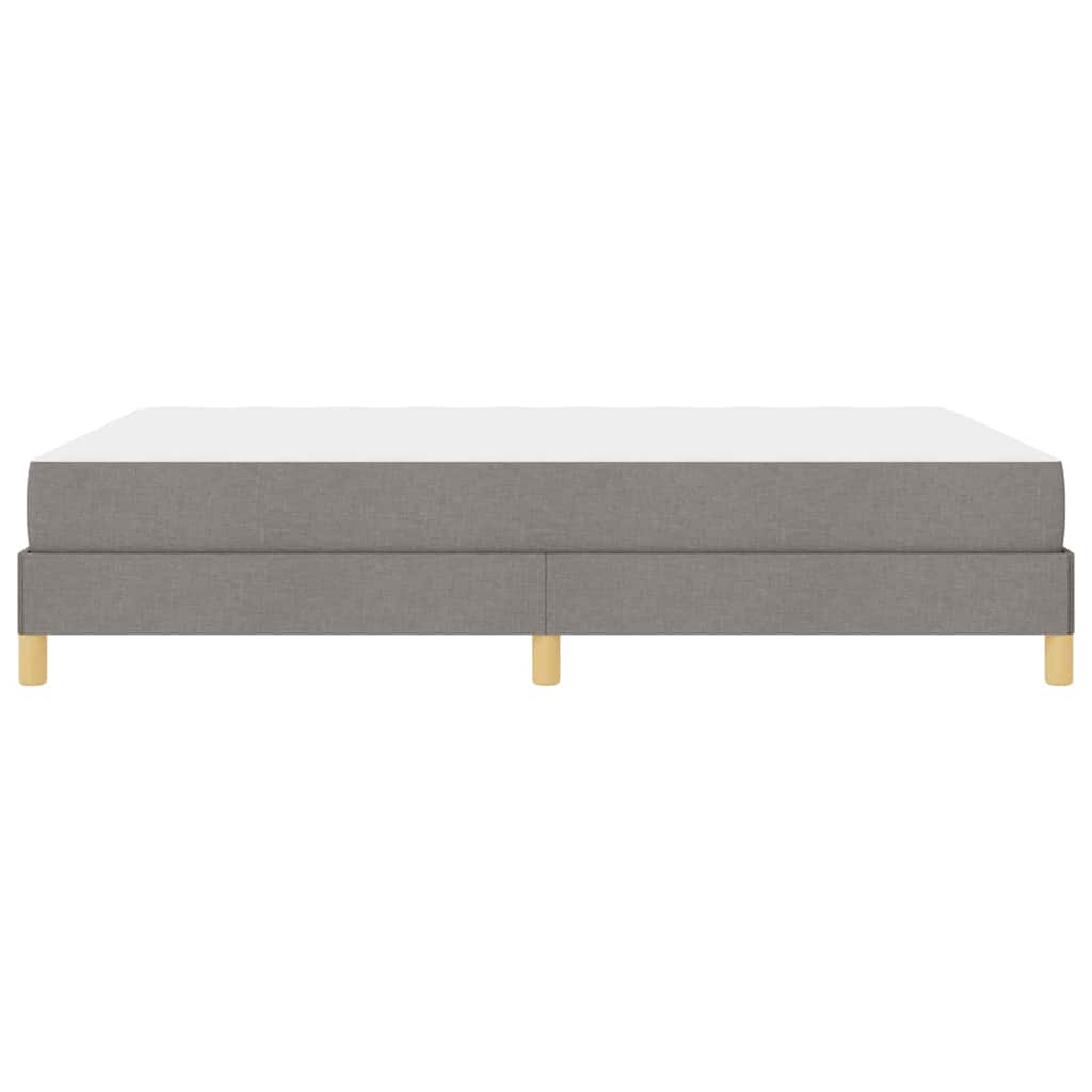 vidaXL Κρεβάτι με ελατήρια με στρώμα Taupe 140 x 200 cm ύφασμα