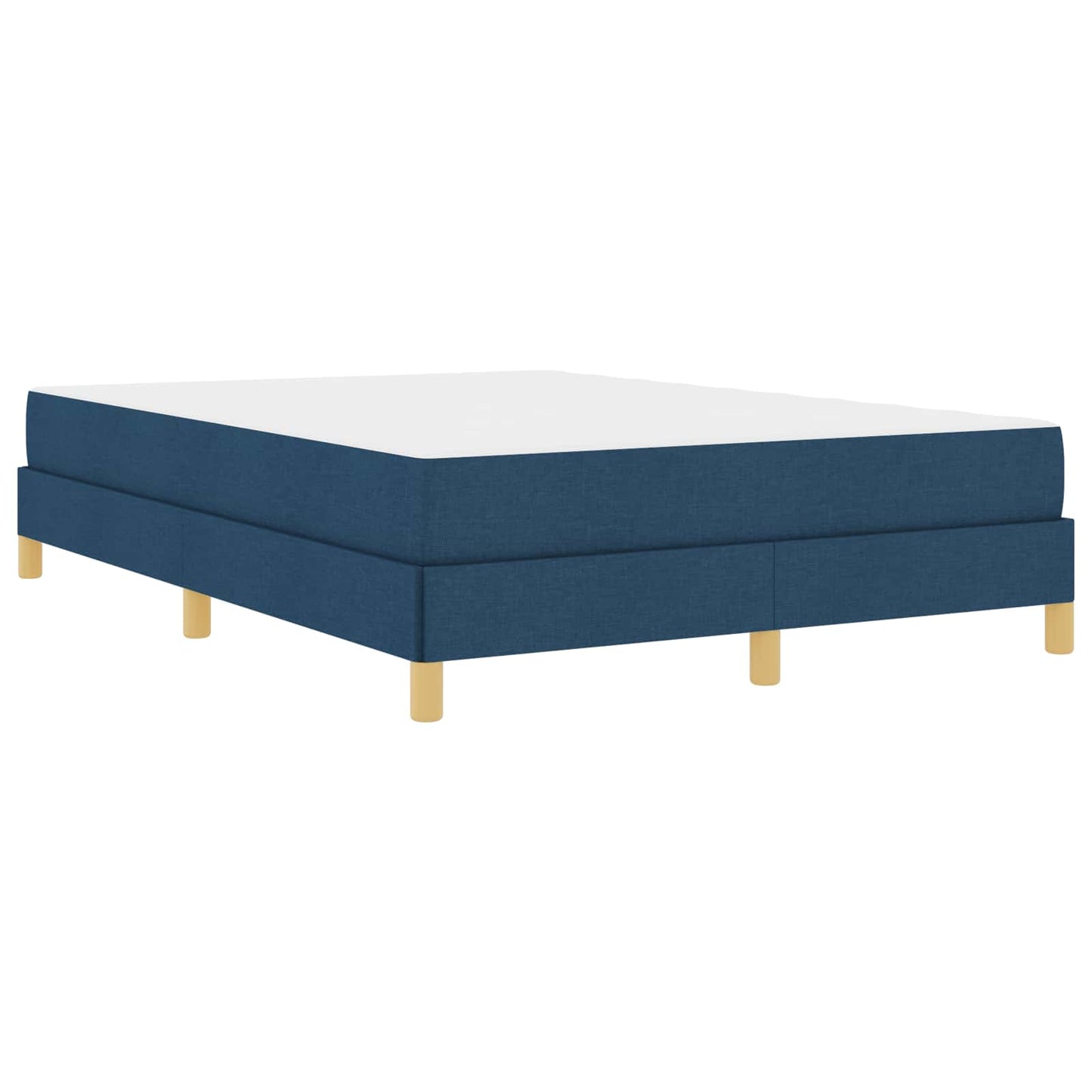 vidaXL Κρεβάτι με ελατήρια με στρώμα Μπλε 160 x 200 cm ύφασμα