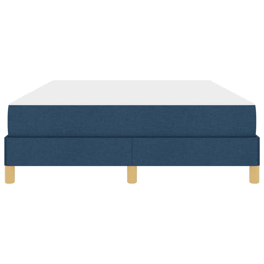 vidaXL Κρεβάτι με ελατήρια με στρώμα Μπλε 160 x 200 cm ύφασμα