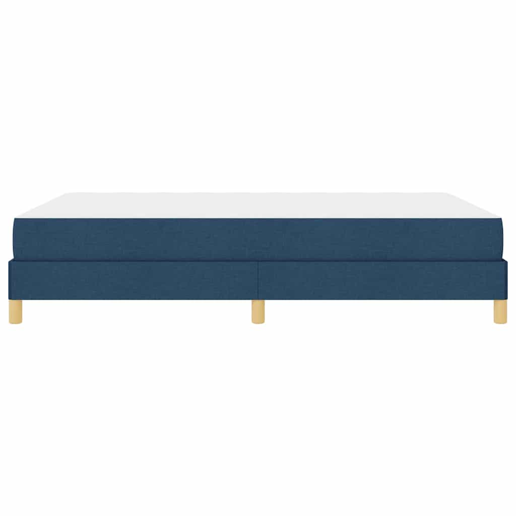 vidaXL Κρεβάτι με ελατήρια με στρώμα Μπλε 160 x 200 cm ύφασμα