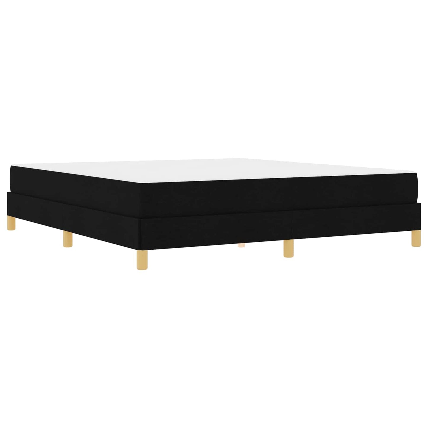 vidaXL Κρεβάτι με ελατήρια με στρώμα Μαύρο 180 x 200 cm ύφασμα