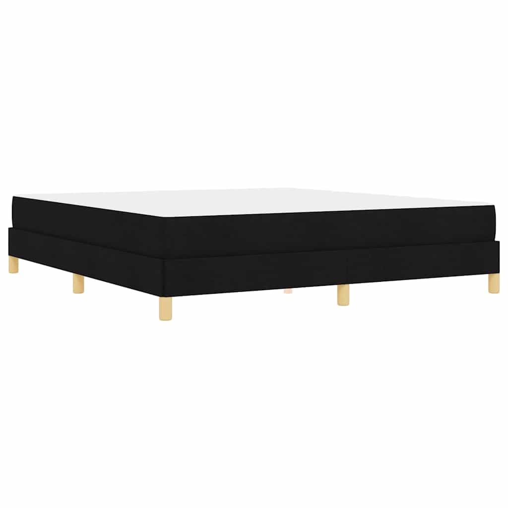 vidaXL Κρεβάτι με ελατήρια με στρώμα Μαύρο 180 x 200 cm ύφασμα