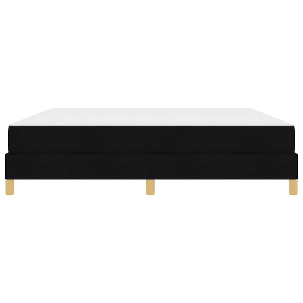 vidaXL Κρεβάτι με ελατήρια με στρώμα Μαύρο 180 x 200 cm ύφασμα