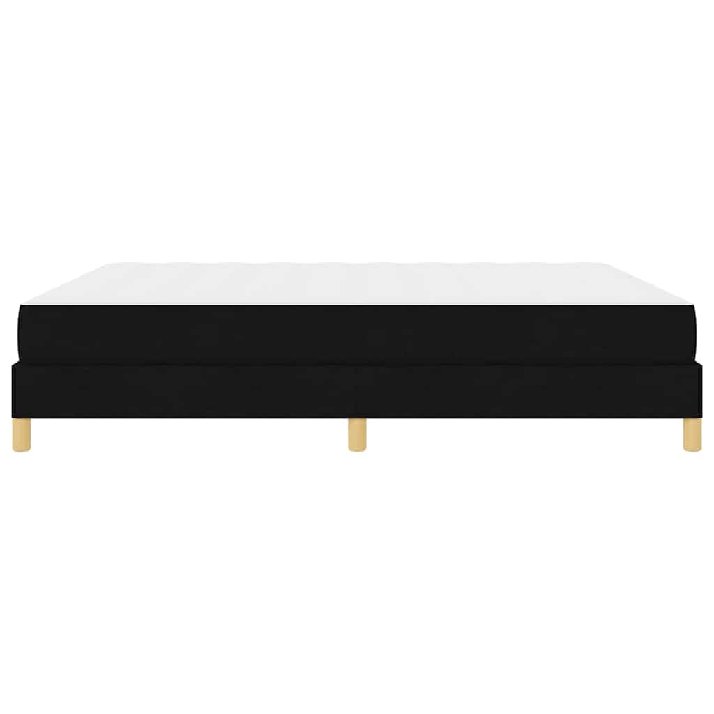 vidaXL Κρεβάτι με ελατήρια με στρώμα Μαύρο 180 x 200 cm ύφασμα
