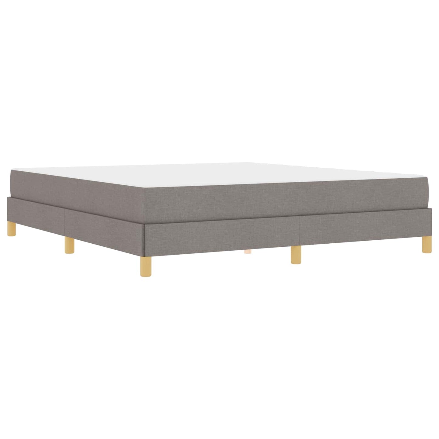 vidaXL Κρεβάτι με ελατήρια με στρώμα Taupe 180 x 200 cm ύφασμα