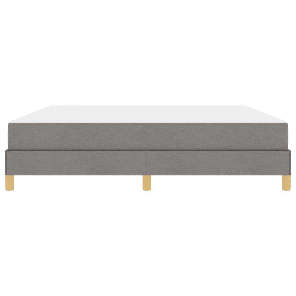 vidaXL Κρεβάτι με ελατήρια με στρώμα Taupe 180 x 200 cm ύφασμα