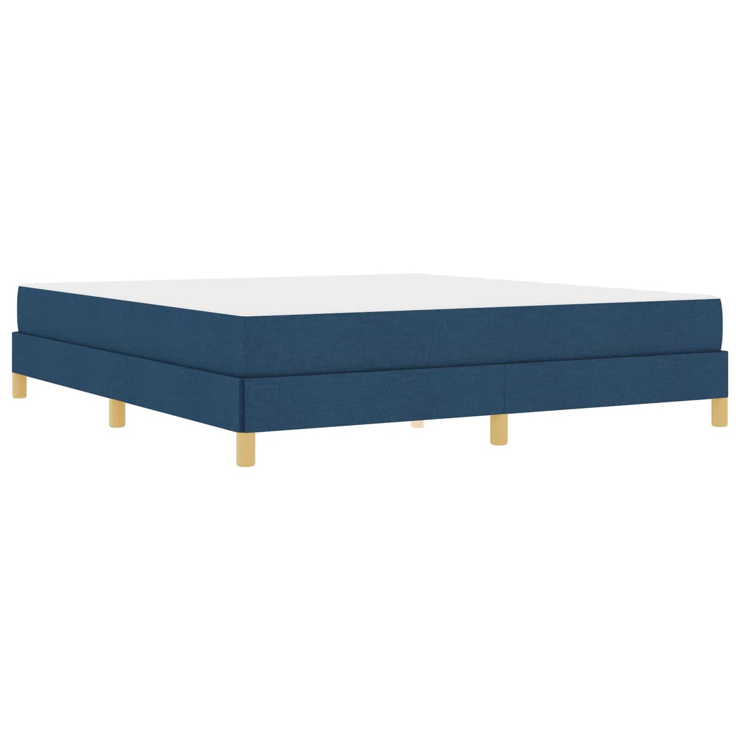 vidaXL Κρεβάτι με ελατήρια με στρώμα Μπλε 180 x 200 cm ύφασμα