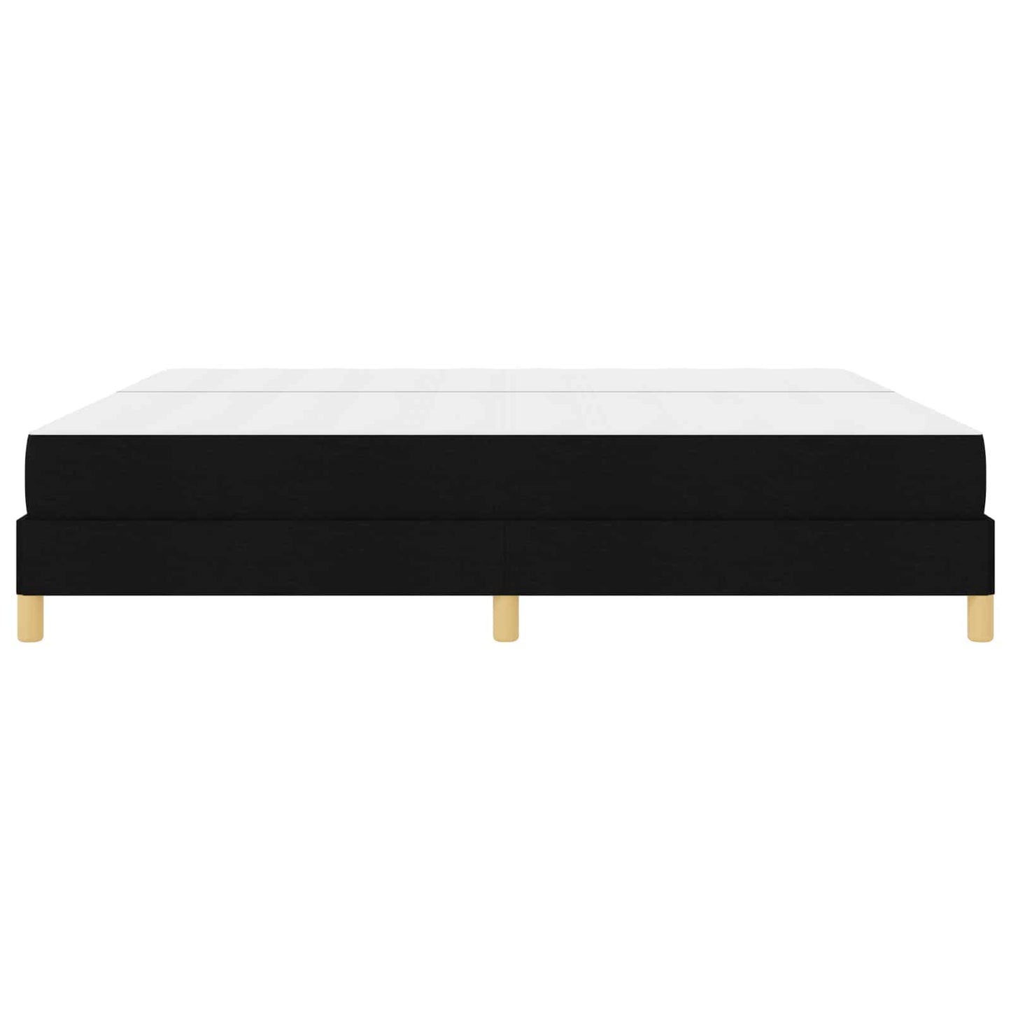 vidaXL Κρεβάτι με ελατήρια με στρώμα Μαύρο 200 x 200 cm ύφασμα