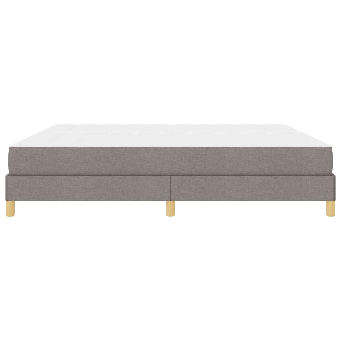 vidaXL Κρεβάτι με ελατήρια με στρώμα Taupe 200 x 200 cm ύφασμα