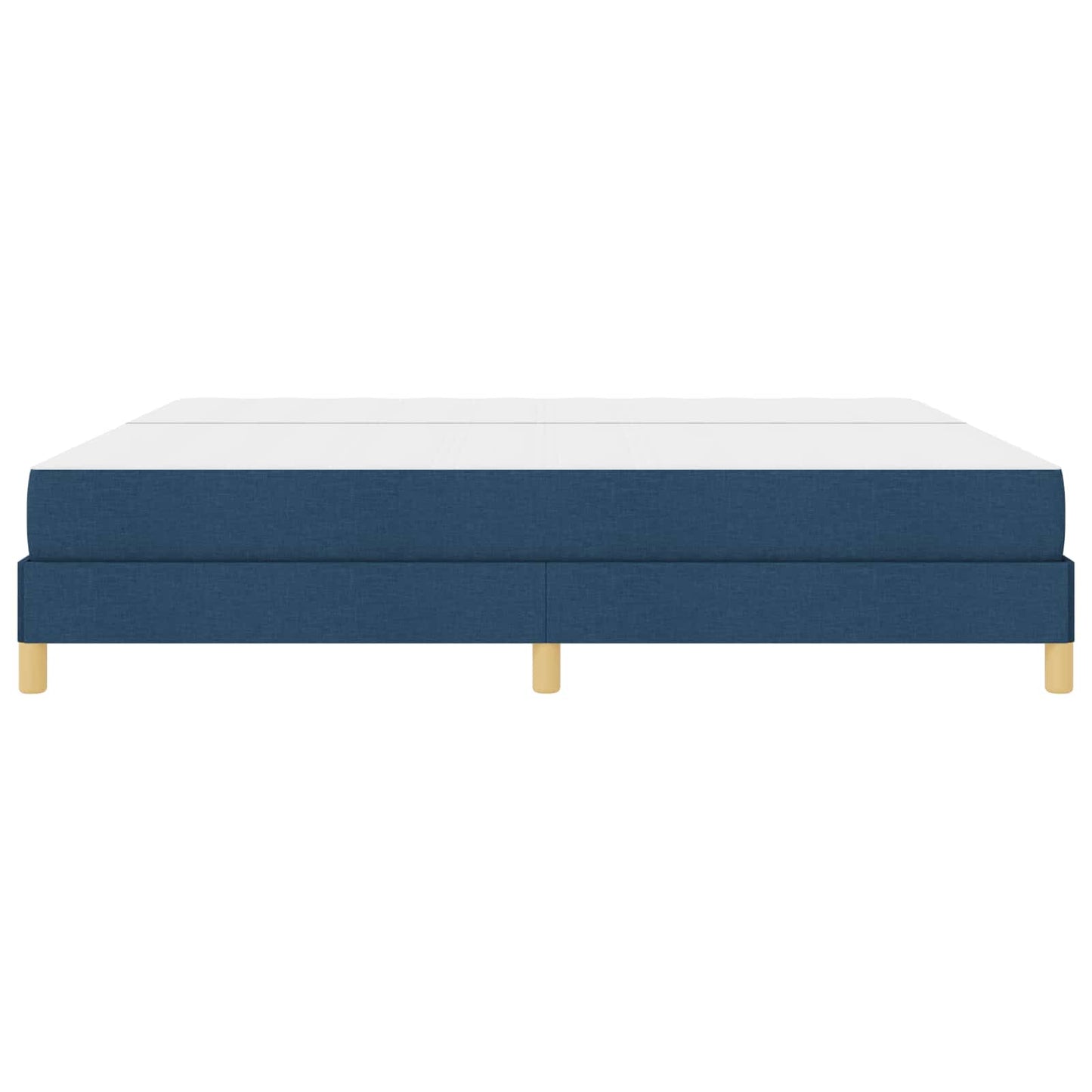 vidaXL Κρεβάτι με ελατήρια με στρώμα Μπλε 200 x 200 cm ύφασμα