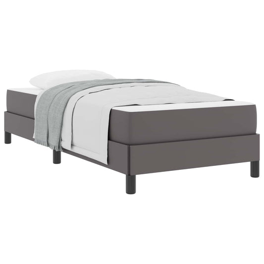 vidaXL Σκελετός Κρεβατιού με στρώμα Γκρι 80 x 200 cm ύφασμα