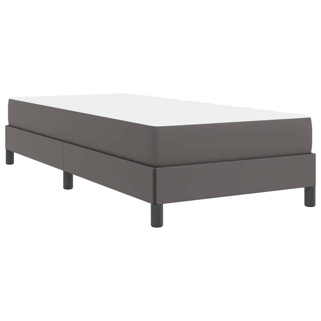 vidaXL Σκελετός Κρεβατιού με στρώμα Γκρι 80 x 200 cm ύφασμα