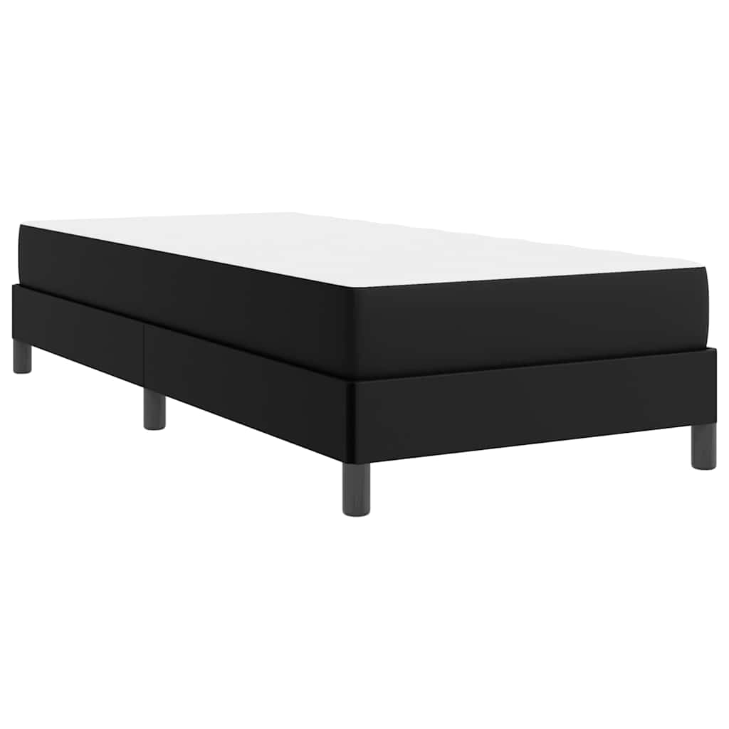 vidaXL Σκελετός Κρεβατιού με στρώμα Μαύρο 90 x 190 cm ύφασμα