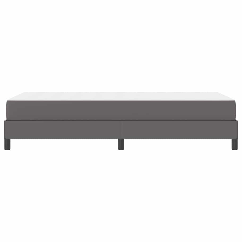 vidaXL Σκελετός Κρεβατιού με στρώμα Γκρι 90 x 190 cm ύφασμα