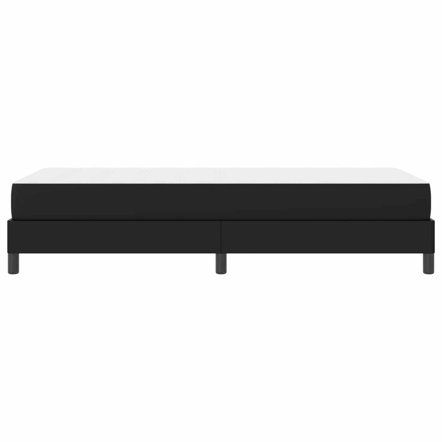 vidaXL Σκελετός Κρεβατιού με στρώμα Μαύρο 90 x 200 cm ύφασμα