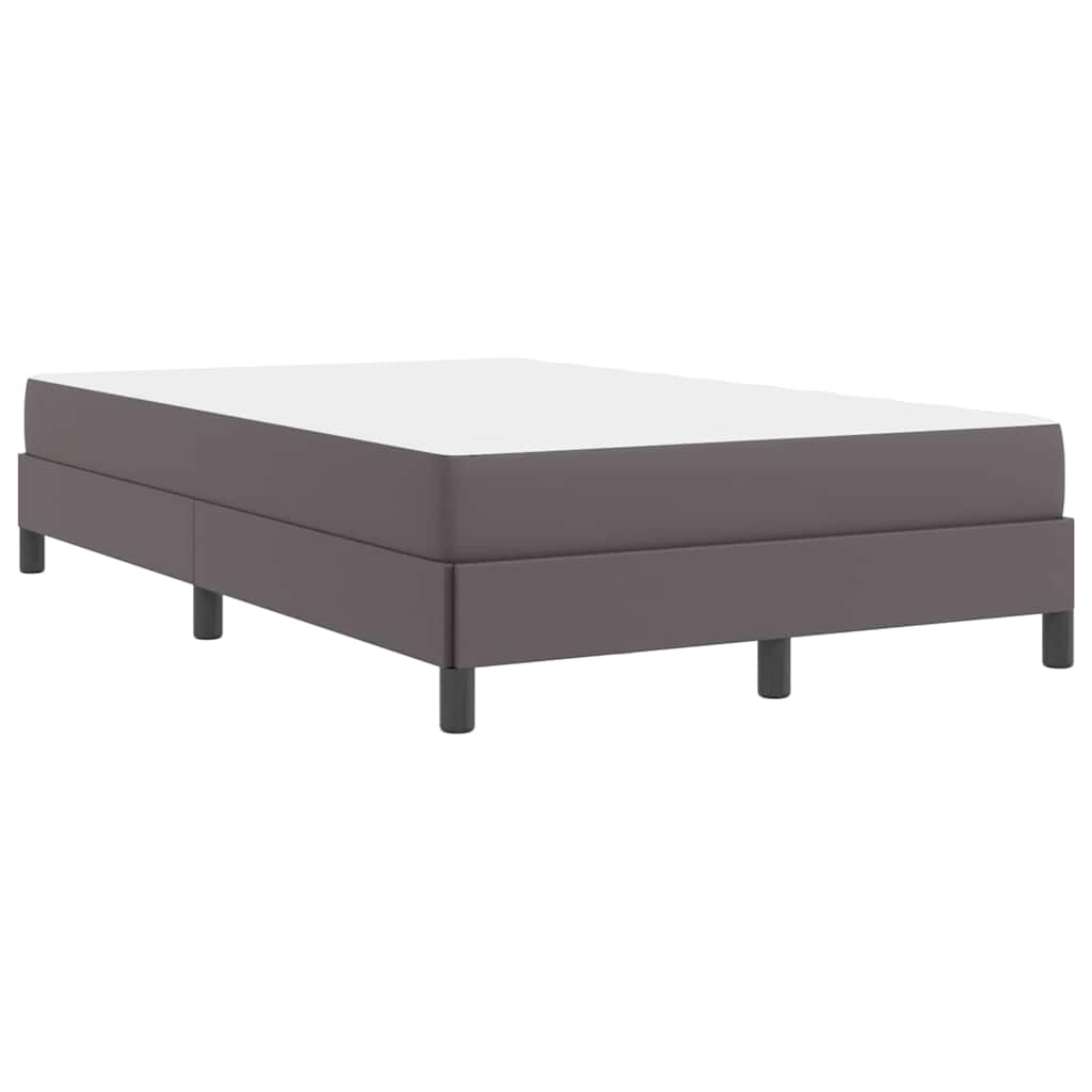 vidaXL Σκελετός Κρεβατιού με στρώμα Γκρι 120 x 190 cm ύφασμα