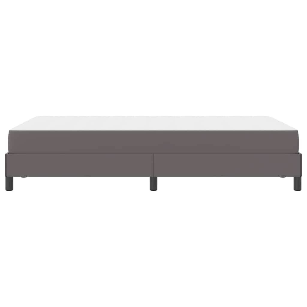 vidaXL Σκελετός Κρεβατιού με στρώμα Γκρι 120 x 190 cm ύφασμα