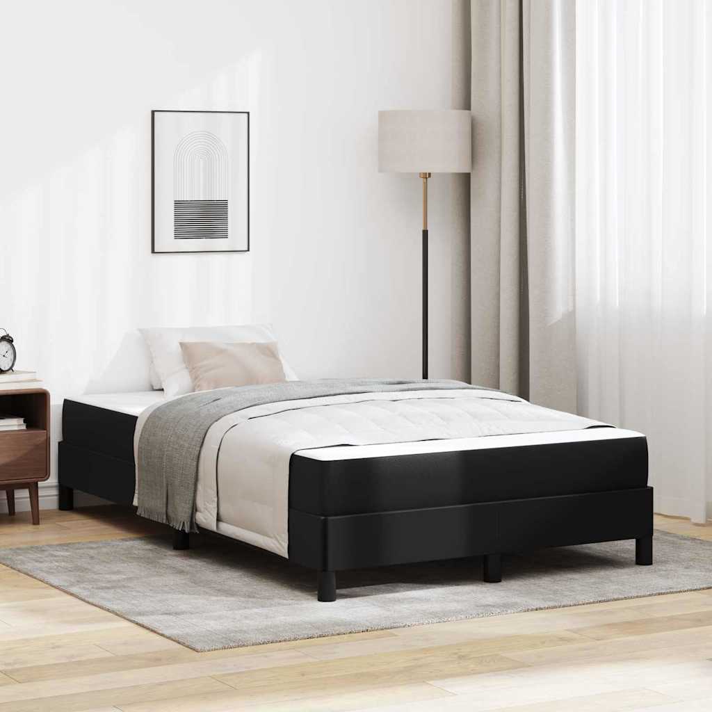 vidaXL Σκελετός Κρεβατιού με στρώμα Μαύρο 120 x 200 cm ύφασμα