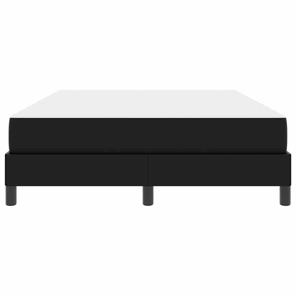vidaXL Σκελετός Κρεβατιού με στρώμα Μαύρο 140 x 190 cm ύφασμα