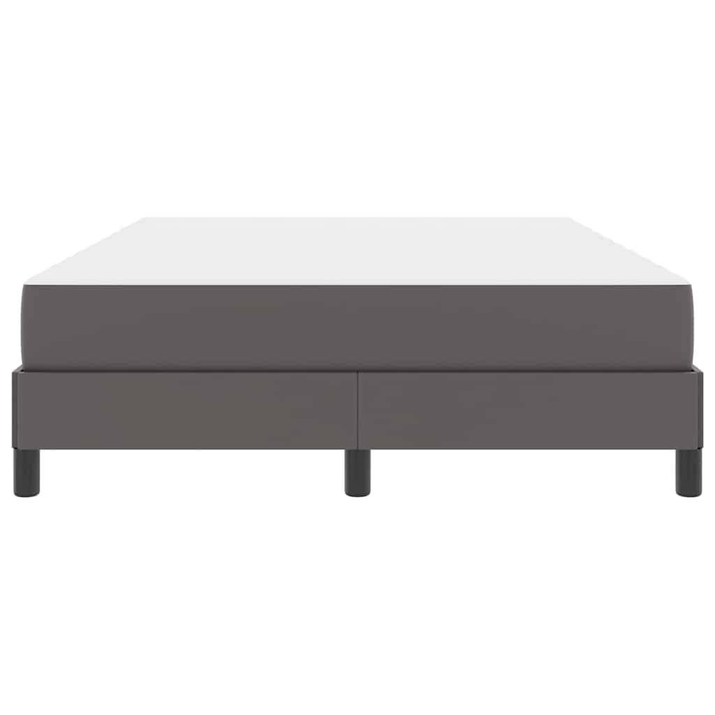 vidaXL Σκελετός Κρεβατιού με στρώμα Γκρι 140 x 190 cm ύφασμα