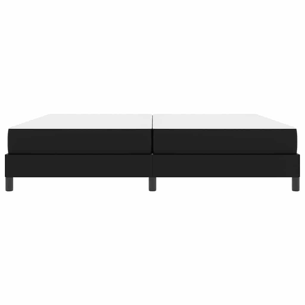 vidaXL Σκελετός Κρεβατιού με στρώμα Μαύρο 200 x 200 cm ύφασμα
