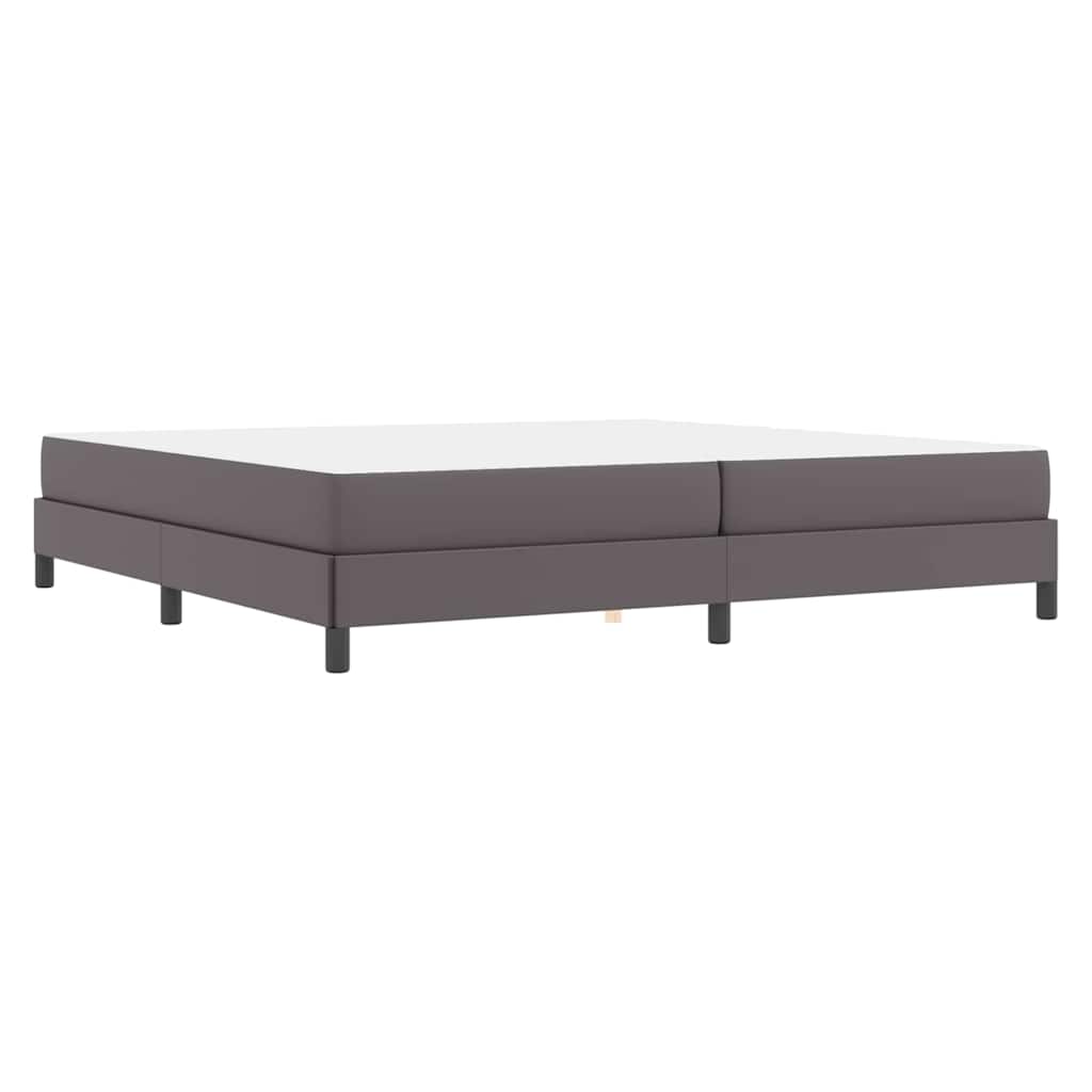 vidaXL Σκελετός Κρεβατιού με στρώμα Γκρι 200 x 200 cm ύφασμα