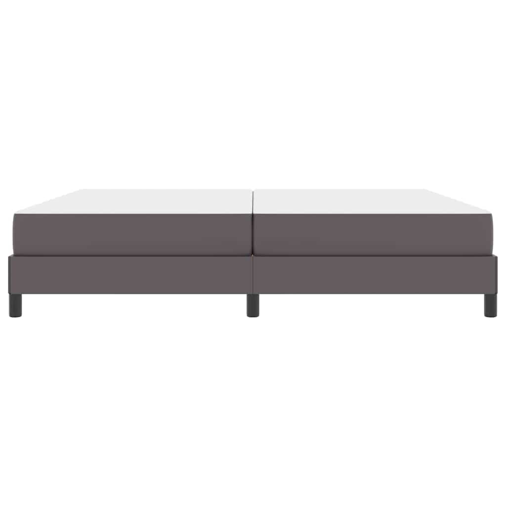 vidaXL Σκελετός Κρεβατιού με στρώμα Γκρι 200 x 200 cm ύφασμα