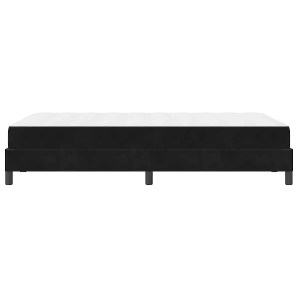 vidaXL Κρεβάτι box spring με στρώμα Μαύρο 120 x 190 cm Βελούδο