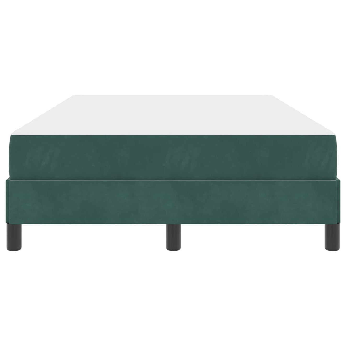 vidaXL Κρεβάτι με ελατήρια Σκούρο Πράσινο 120 x 190 cm ύφασμα