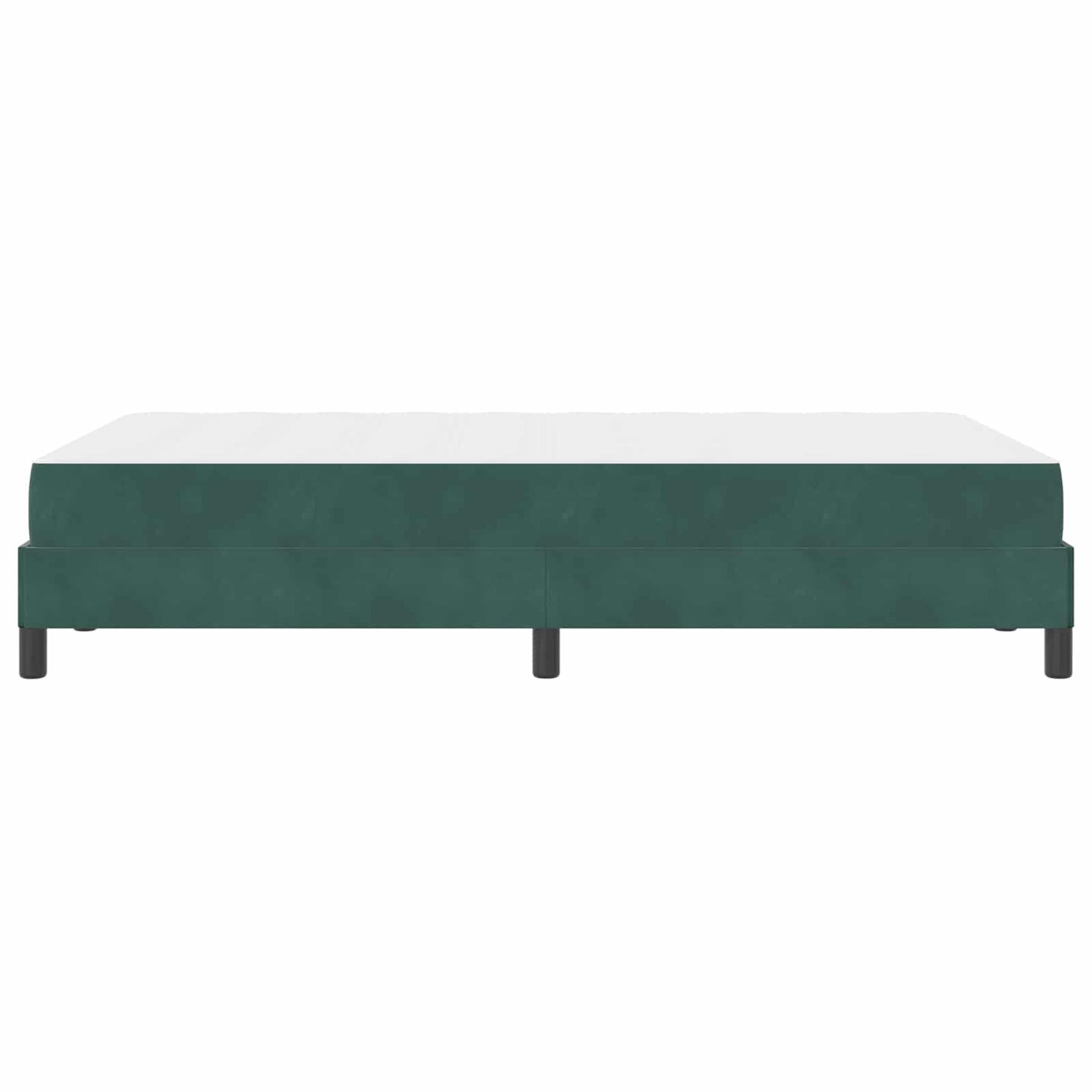 vidaXL Κρεβάτι με ελατήρια Σκούρο Πράσινο 120 x 190 cm ύφασμα