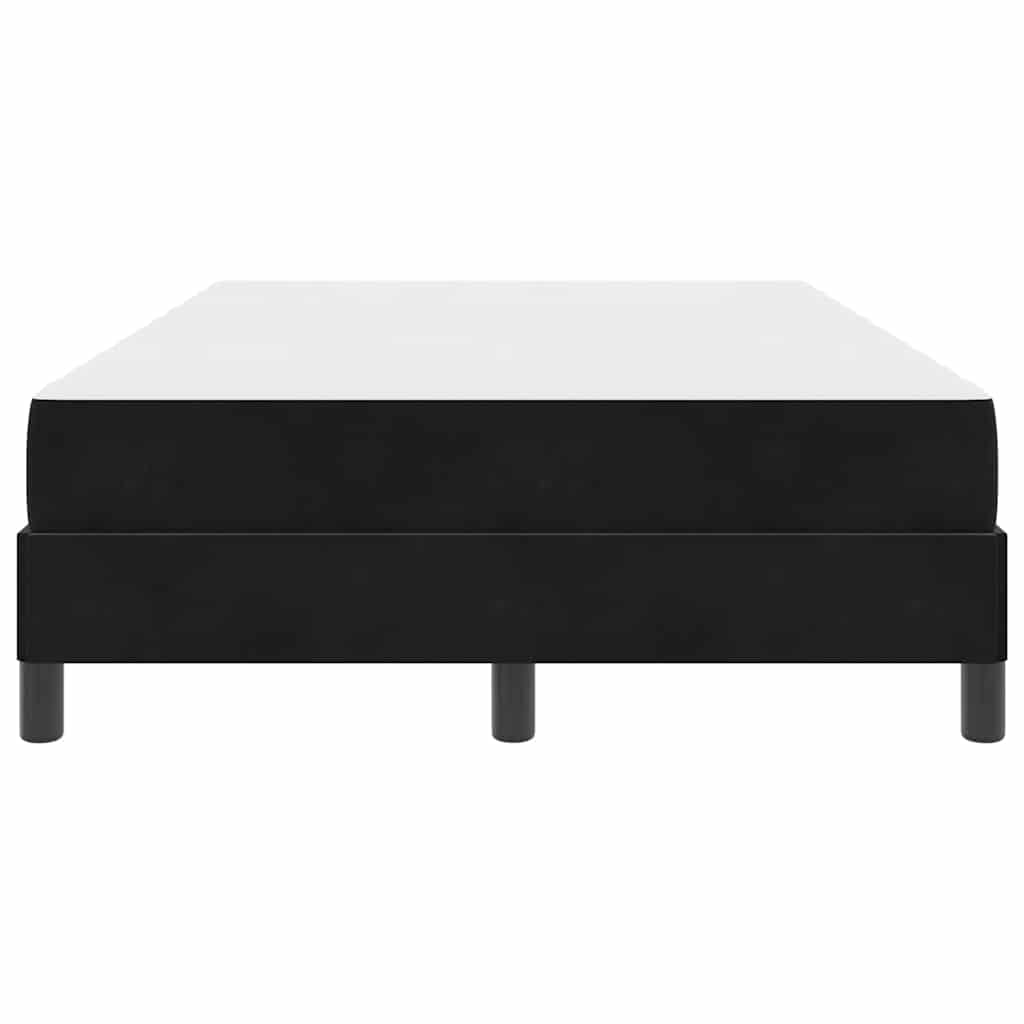 vidaXL Κρεβάτι box spring με στρώμα Μαύρο 120 x 200 cm Βελούδο