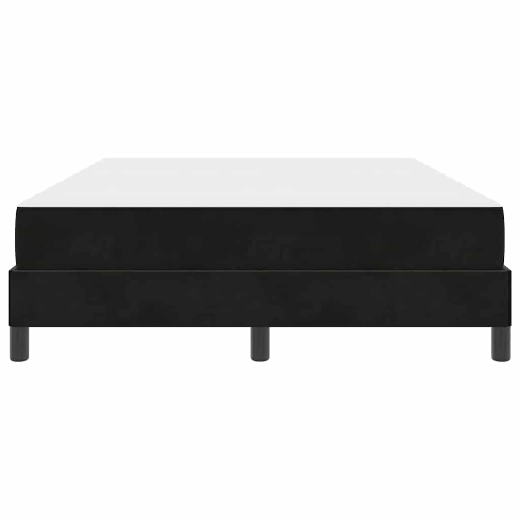 vidaXL Κρεβάτι με ελατήρια με στρώμα Μαύρο 160 x 210 cm ύφασμα