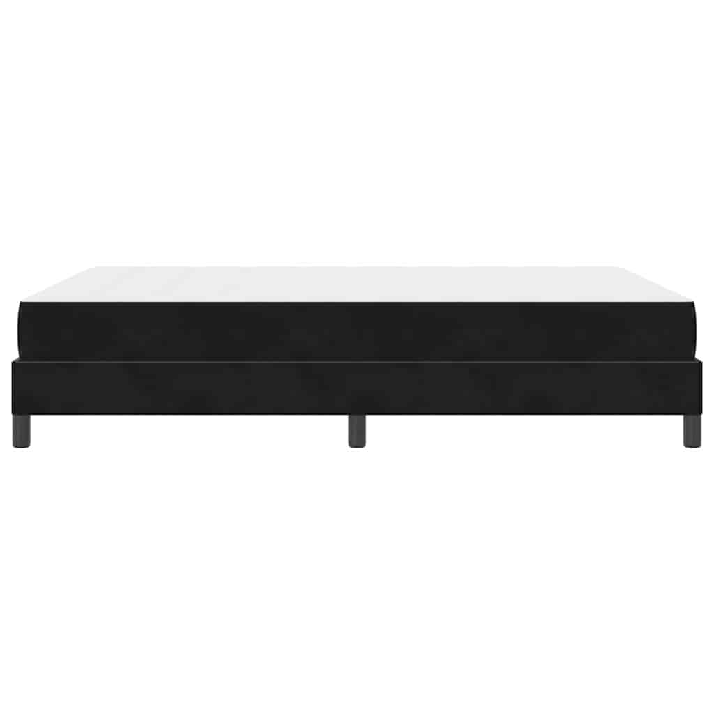vidaXL Κρεβάτι με ελατήρια με στρώμα Μαύρο 160 x 210 cm ύφασμα